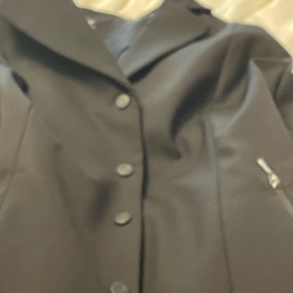 Soft shell Piper 4 button (snap/zip) show coat black size 16 - Picture 2 of 10